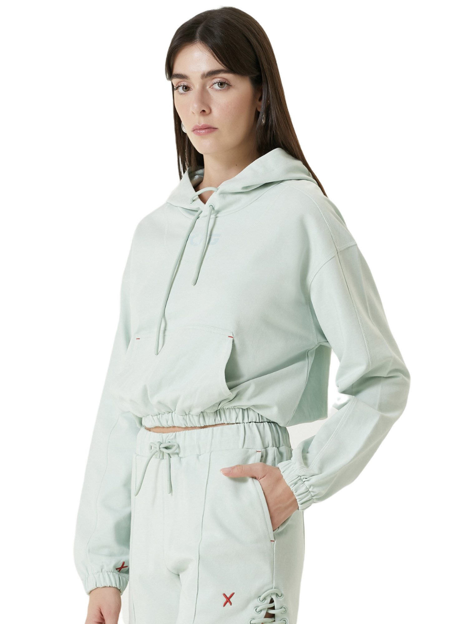 Sweater FREE HEAVEN CROP HOODIE