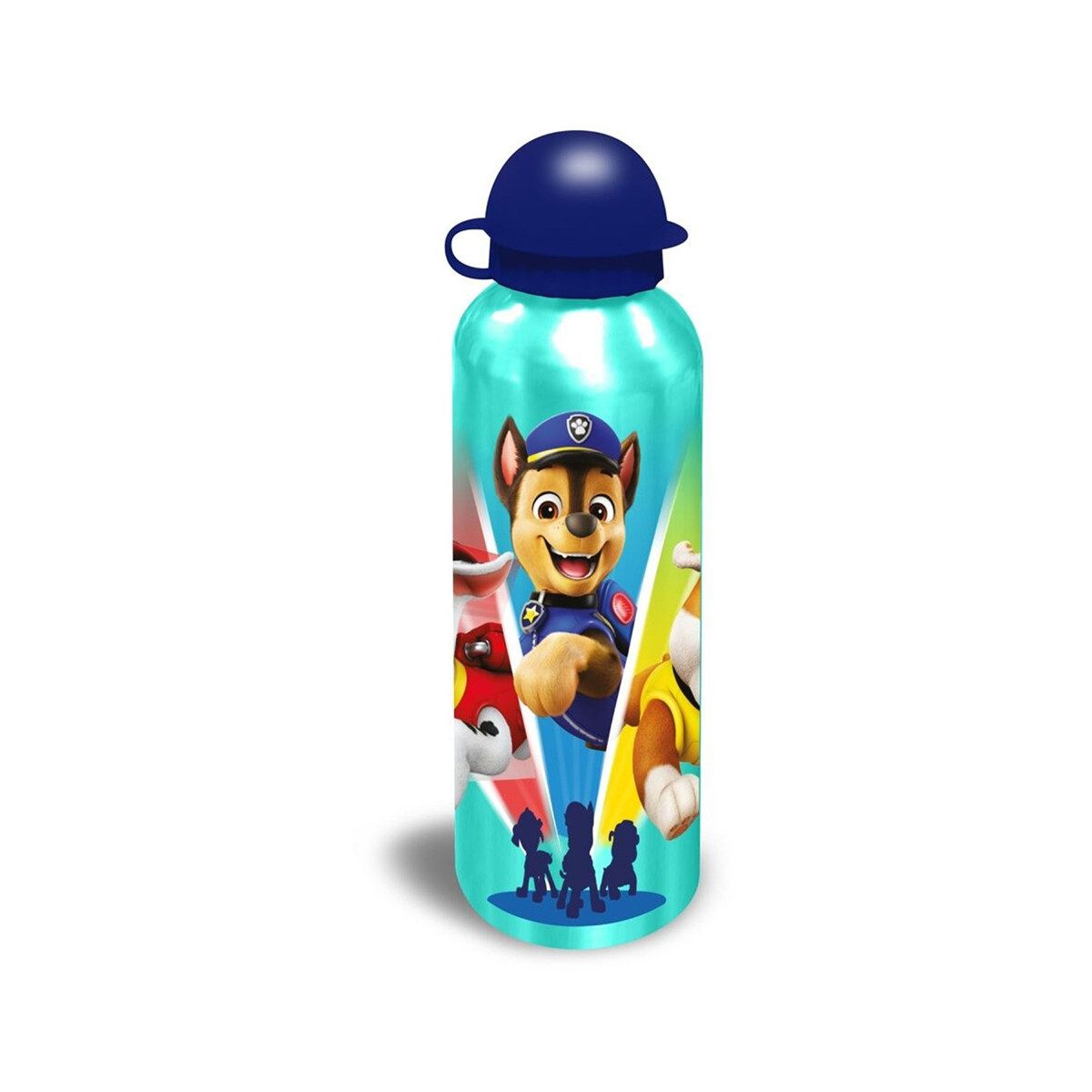 PAW PATROL Trinkflasche 500 ml – Aluminium Flasche für Sport & Freizeit, Schule - Grün
