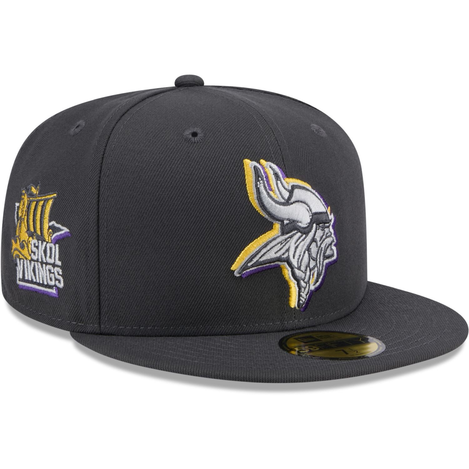 Casquette New Era 59Fifty Minnesota Vikings - Noire - Taille Ajustable - Neuf Avec étiquette