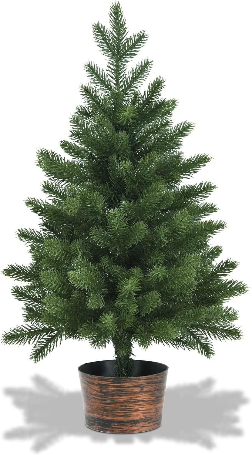 KOMFOTTEU Künstlicher Weihnachtsbaum, 60cm, mit Topf