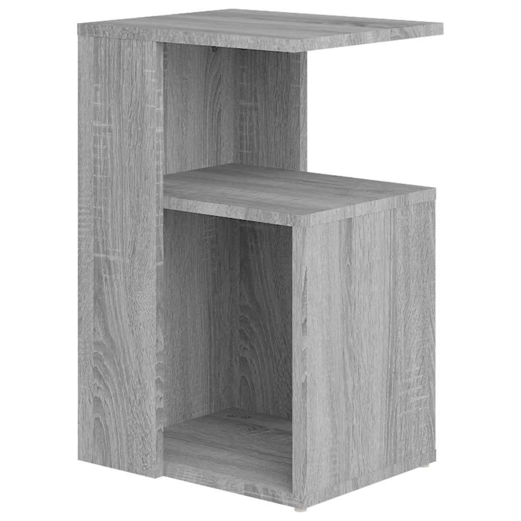 Holzwerkstoff furnicato Grau (1-St) Sonoma Beistelltisch cm 36x30x56
