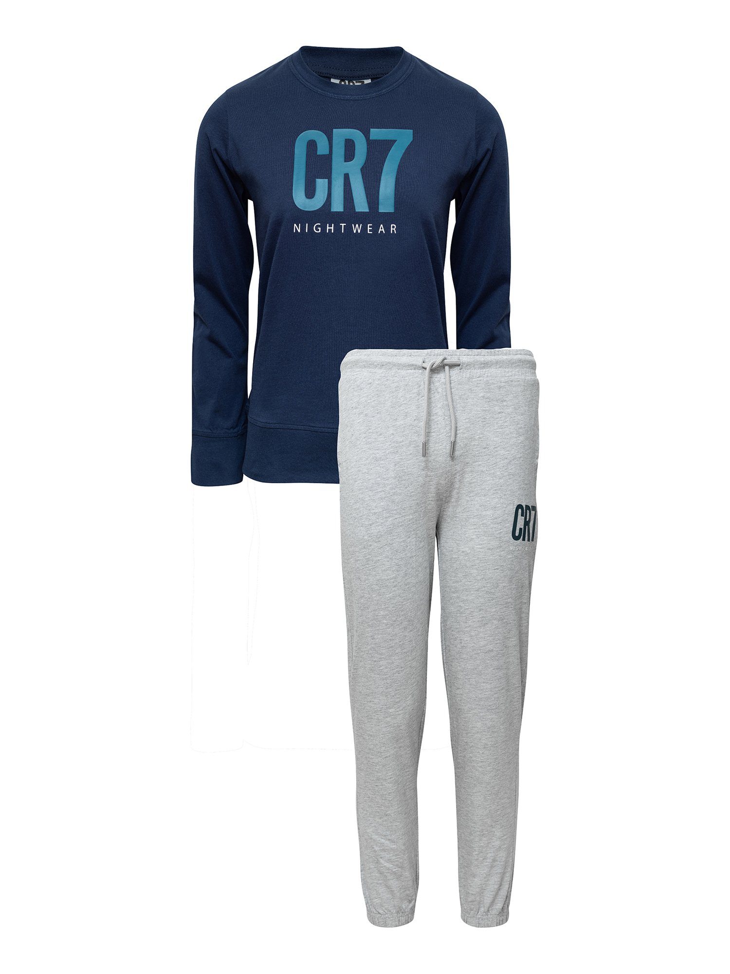 CR7 Pyjama KIDS (1 tlg) blau-grau