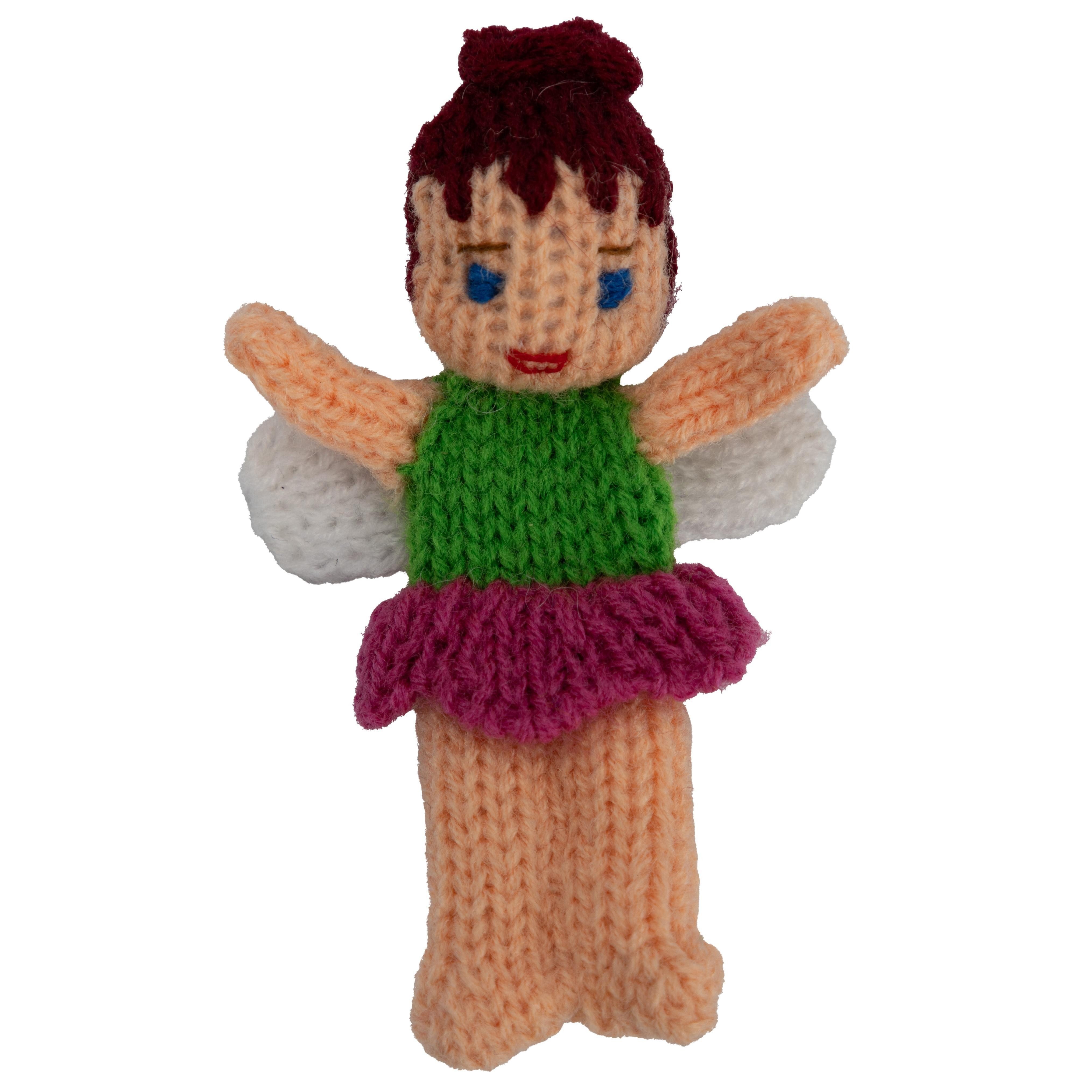 El Puente Fingerpuppe Gestrickte Fingerpuppe "Elfe", Handmade, Handmade