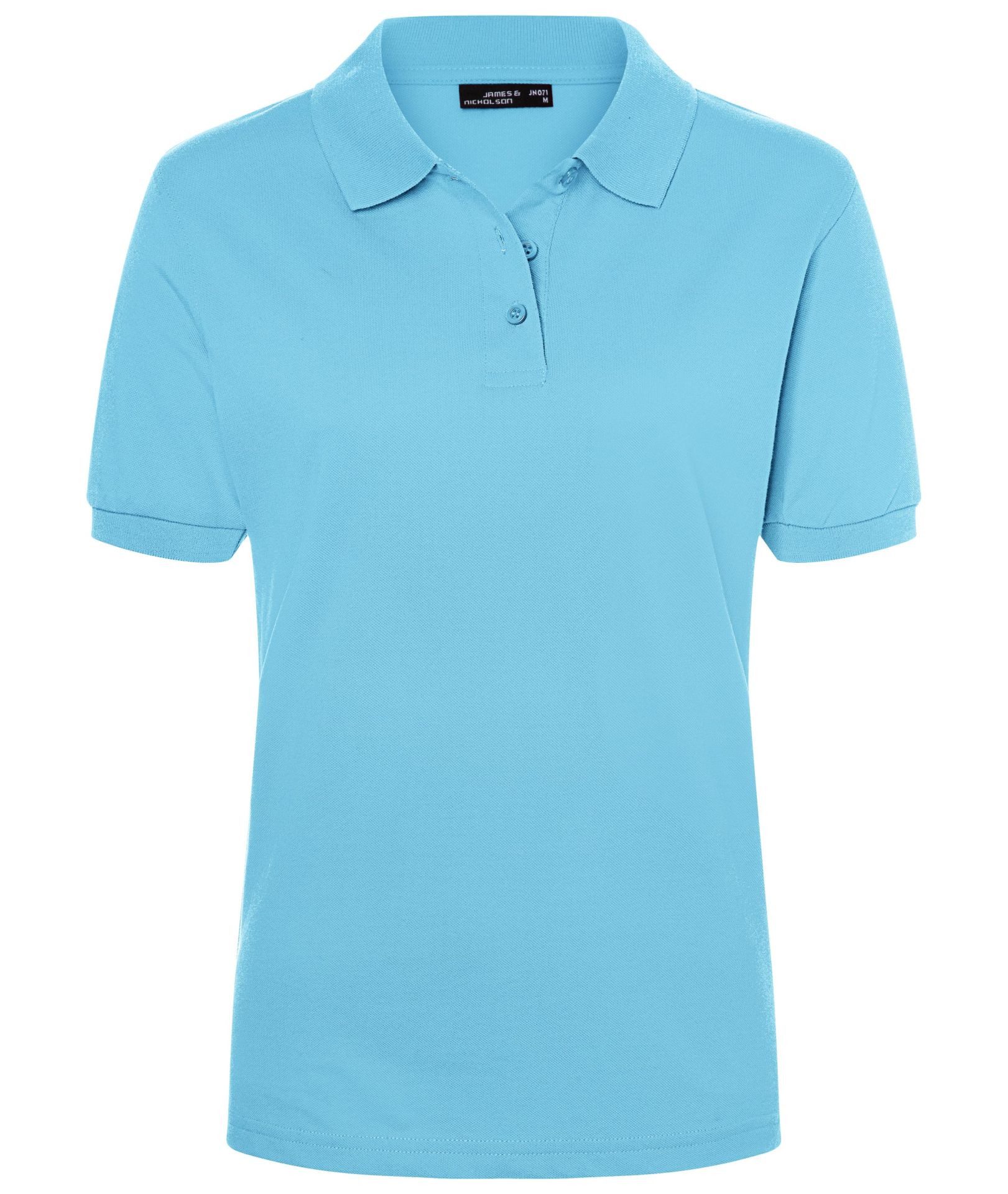 James & Nicholson Poloshirt Doppelpack Feines Damen Piqué-Poloshirt mit gestrickten Bündchen JN071 (Doppelpack, 2er-Pack) Sportlicher Schnitt mit Seitenschlitze – Bild 5 von 5