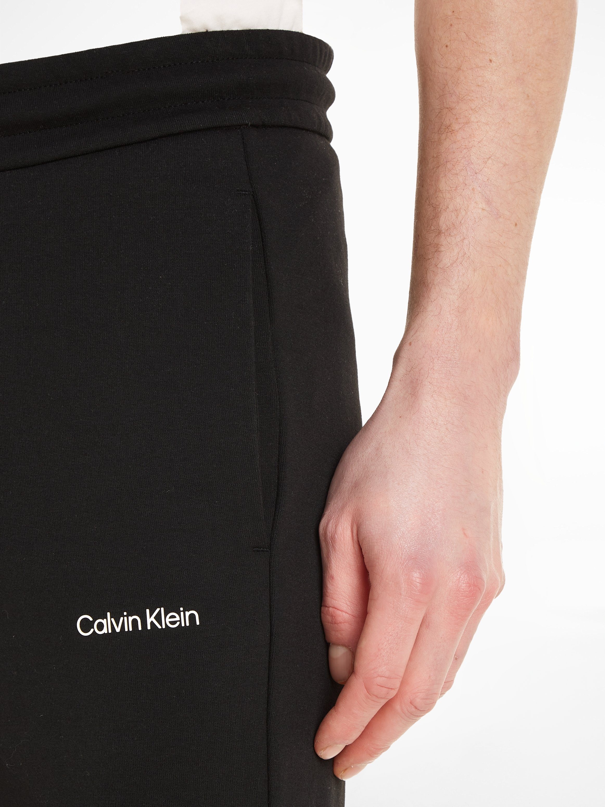 JOGGER am Saum LOGO Calvin Bein Sweathose schwarz MICRO Klein mit kontrastfarbenem