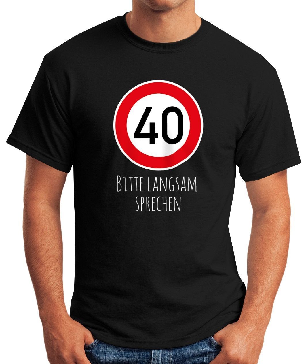 MoonWorks Print-Shirt Herren T-Shirt Geburtstag 40 günstig online kaufen
