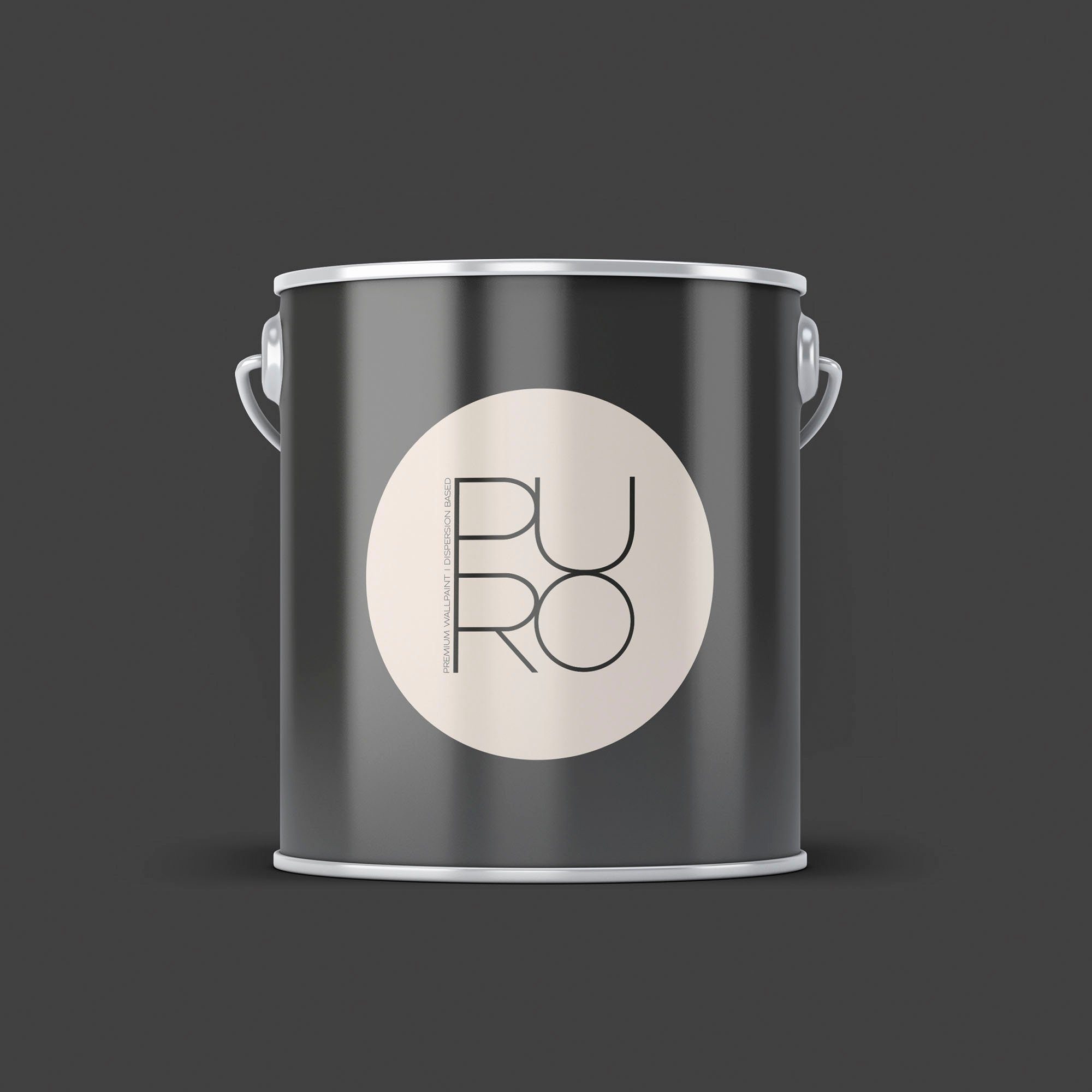 A.S. Création Wandfarbe Premium Innenwandfarbe PURO Tuchmatt deep black, ideal für Wohn-, Schlafzimmer, Flur & Küche, Schwarz