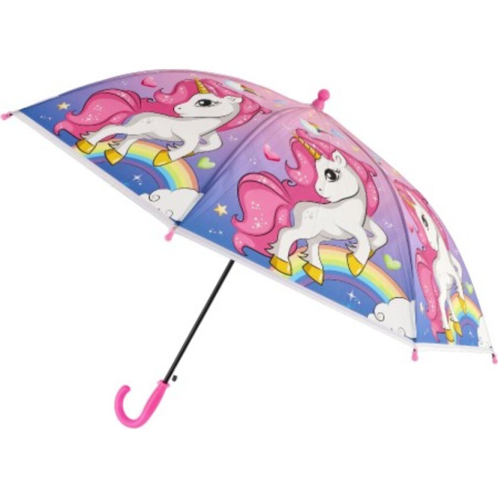 TEDDIES Taschenregenschirm Regenschirm Einhorn