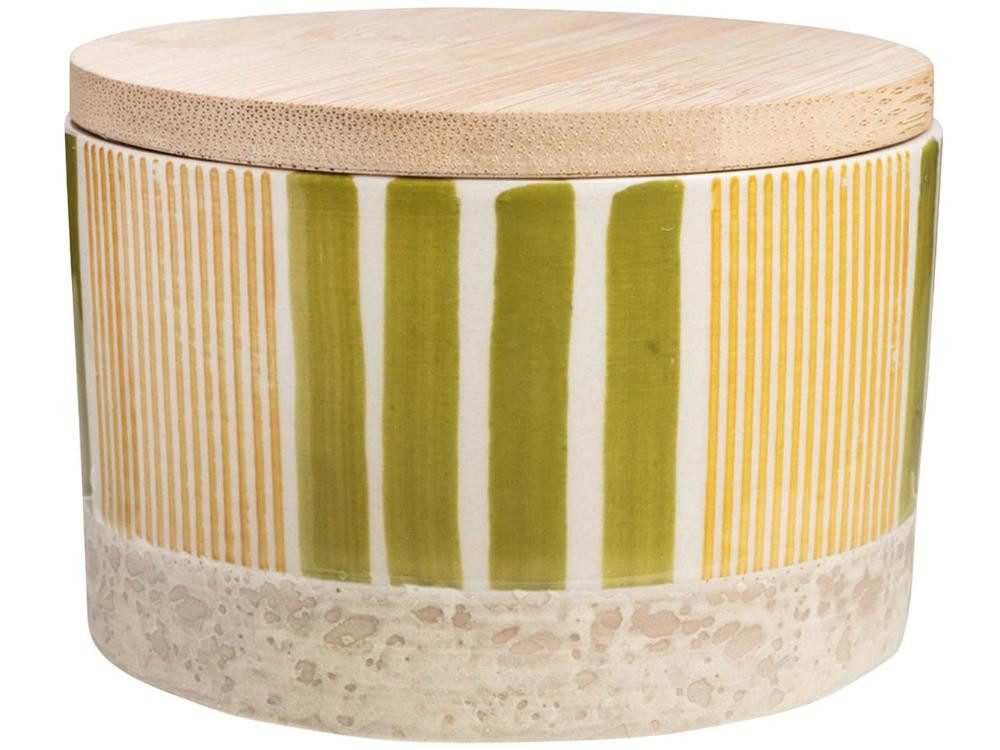 Tranquillo Frischhaltedose tranquillo Frischhaltedose 'STRIPES' mit Deckel, 1, Steinzeug