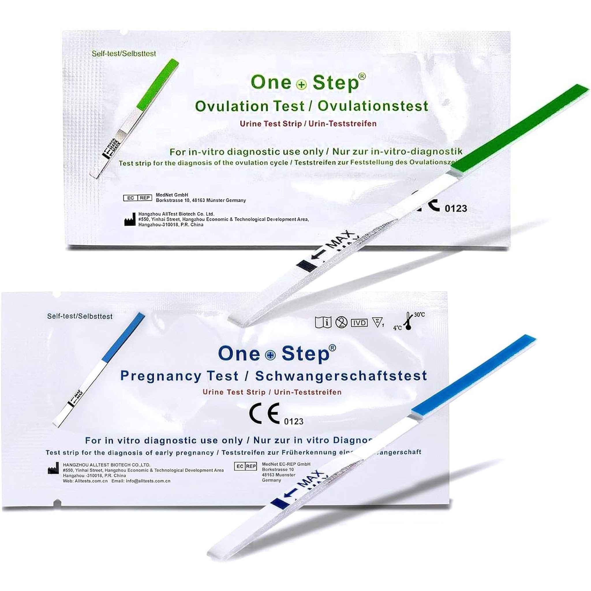 One+Step Ovulationstest Kombipaket 50 Ovulationstests und 20 Schwangerschaftstests, 70-tlg.