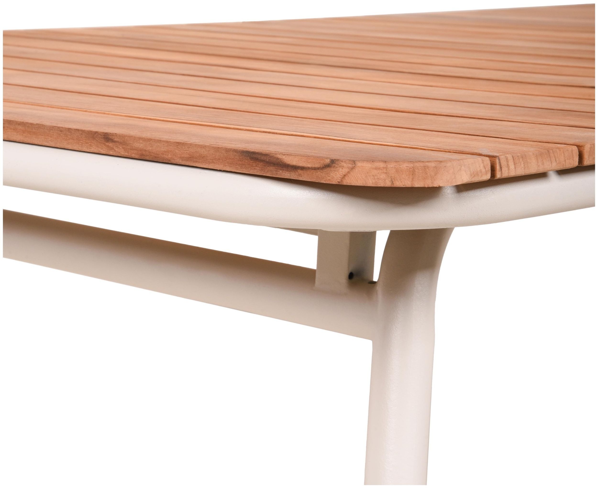 Garden Pleasure Gartentisch Gartentisch Tisch CARMEL mit schöner Teakholzplatte von GardenPleasure