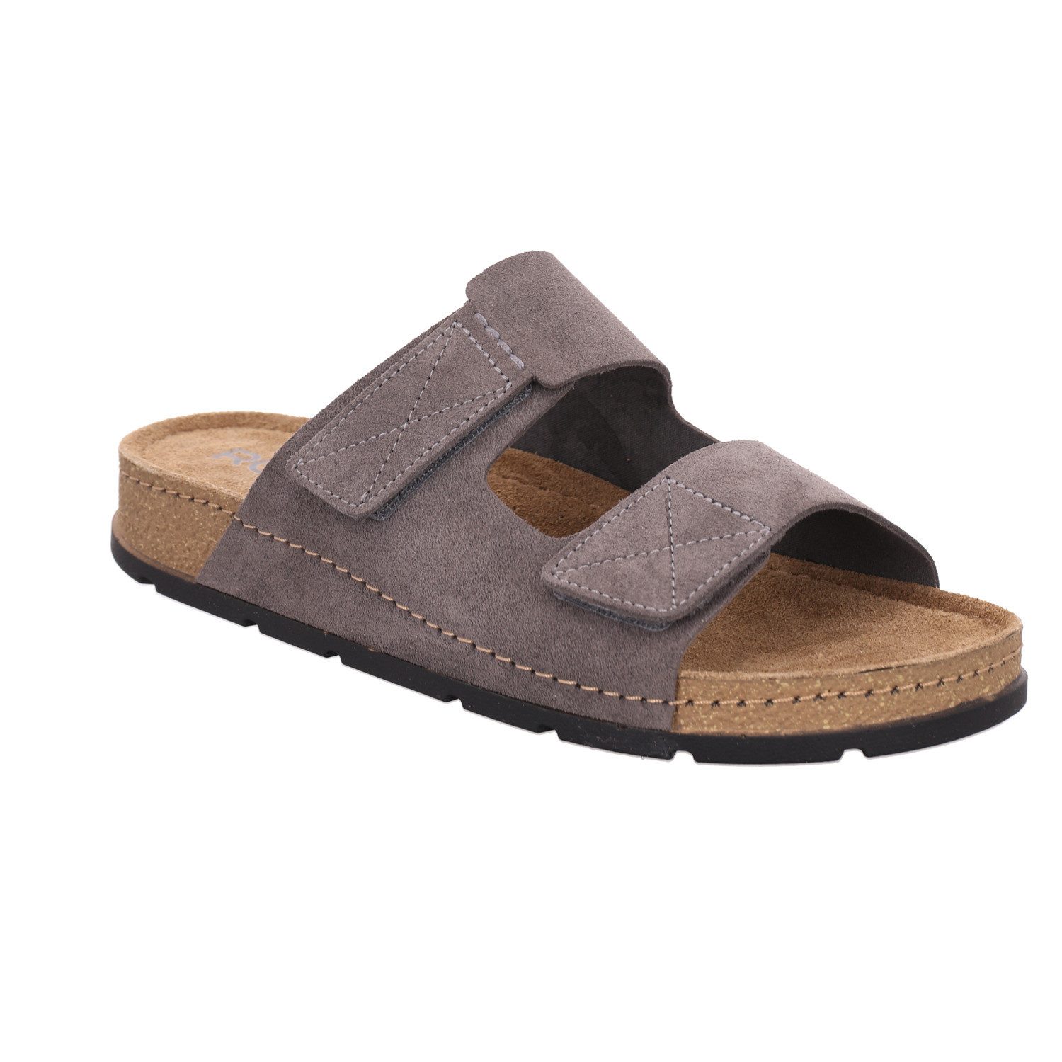 Rohde SOAVE Pantolette Sommerschuh, Hausschuh, Klettschuh mit Softfußbett