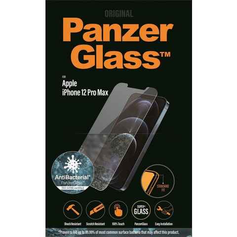 PanzerGlass iPhone 12 Pro Max Antibakteriel Standard Fit für Apple iPhone 12 Pro Max, Displayschutzglas