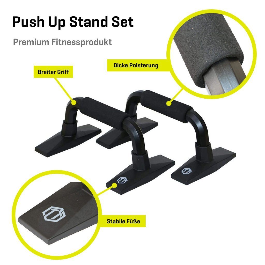 Sporttrend 24 Liegestützgriffe Push Up Bar, Liegestützgriffe Parallettes, Liegestütze Liegestütz Griff Griffe Handle Push Ups
