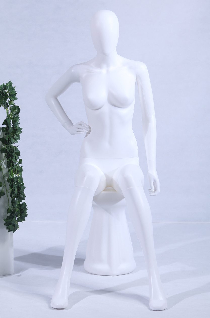 Eurohandisplay Schneiderpuppe Schaufensterpuppe FC weibliche und männliche weiß matt, Nicht zutreffend