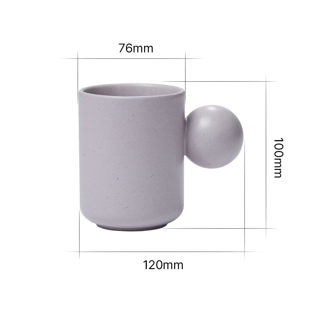 Cadmium Violett, NEOFLAM® & Frei Keramiktasse Blei Keramik, Finger Better PFOA, von Ball Tasse - 300ml Keramik, natürliche 100%