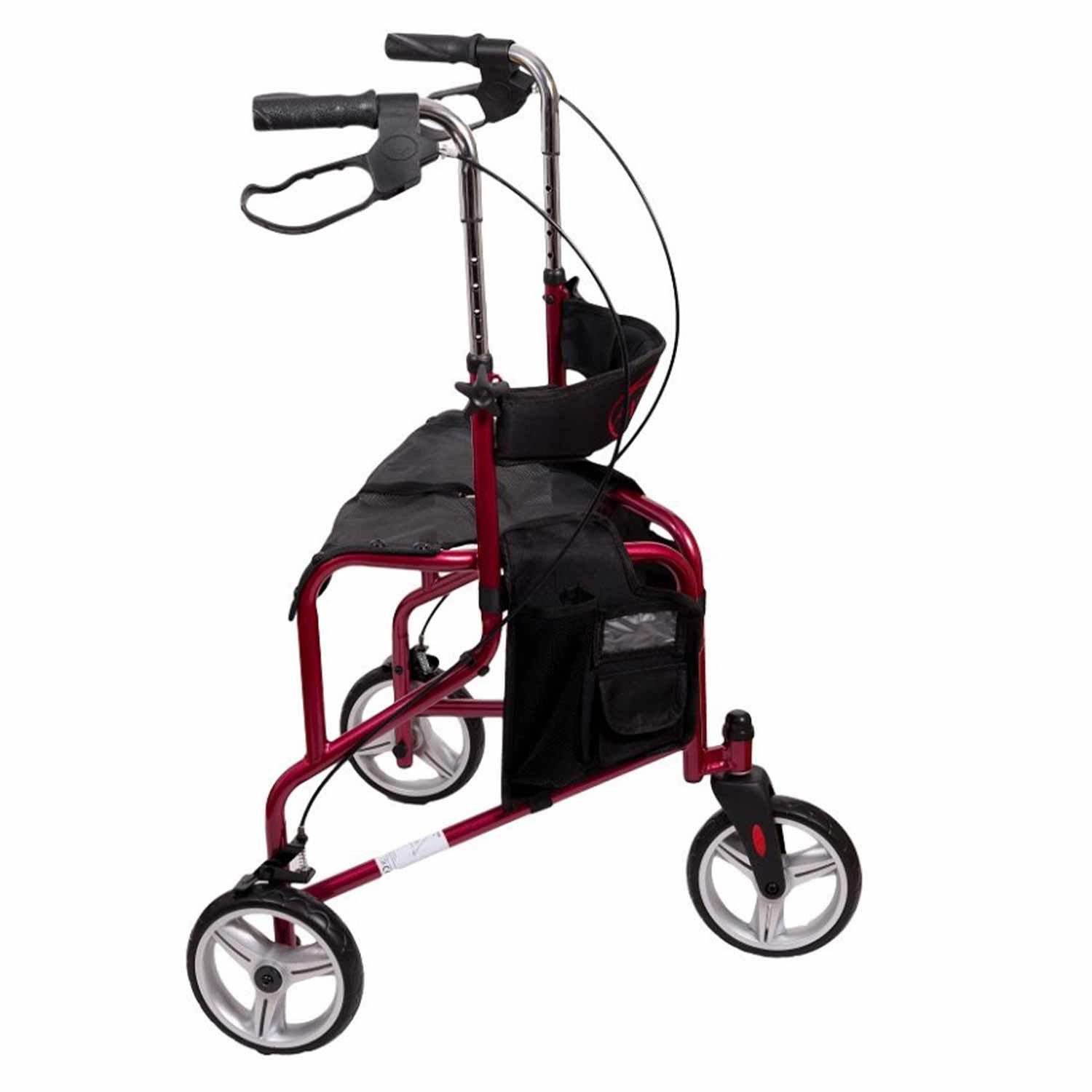 Antar Rollator Antar AT51004 Dreirad-Rollator, 8-Zoll-Räder, kompakt faltbar, Dreirad-Ausführung