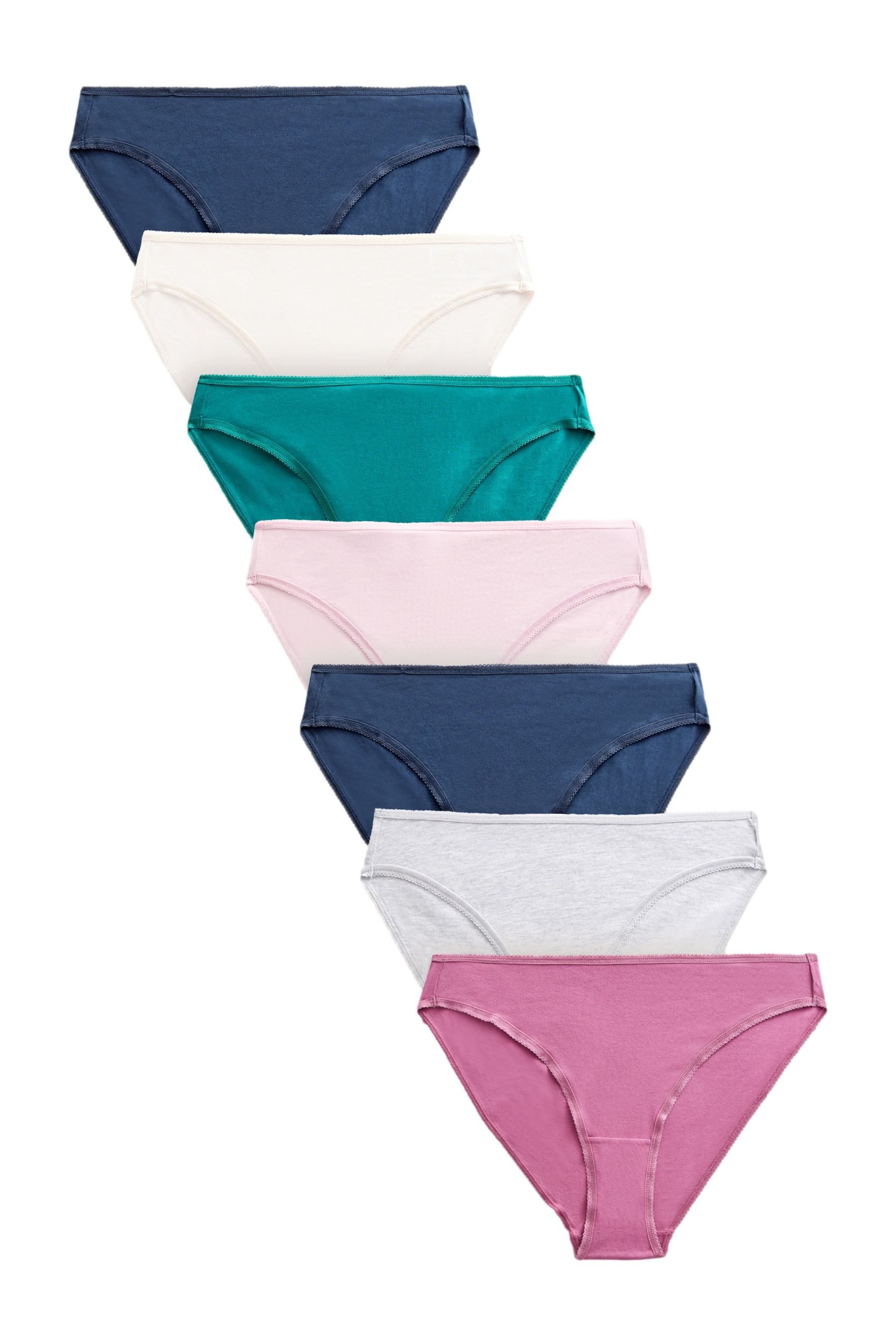 Slip Slips mit hohem Bein aus Baumwolle, 7er-Pack