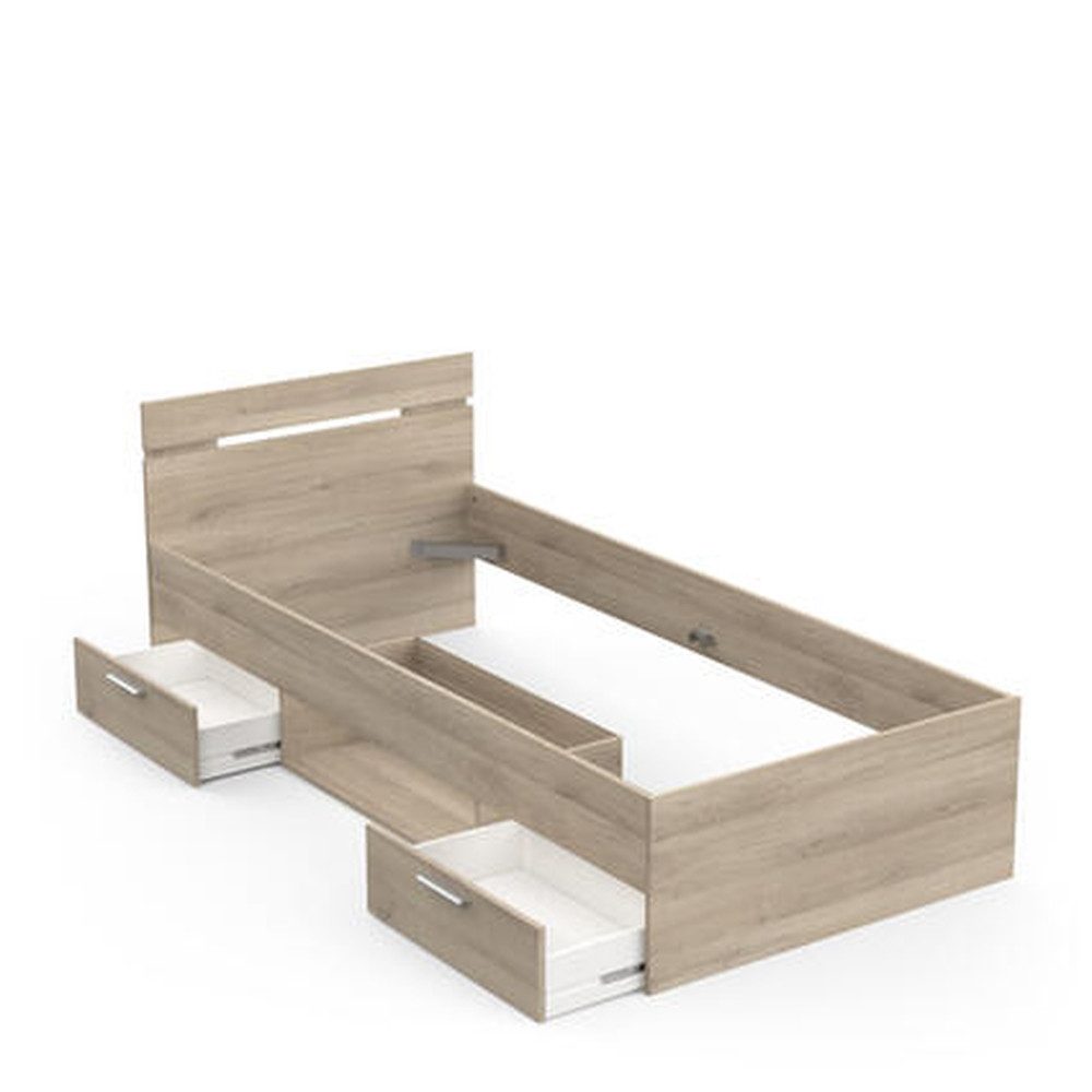 PREISBRECHER Einzelbett Michigan, 95 x 74 x 204 cm (B/H/T)