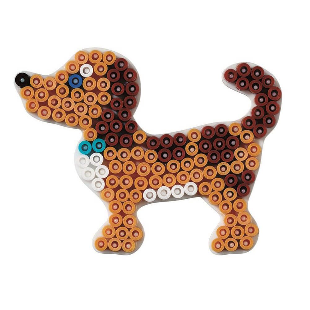 Hama Bügelperlen Hama Midi-Stiftplatte kl. Hund. weiß