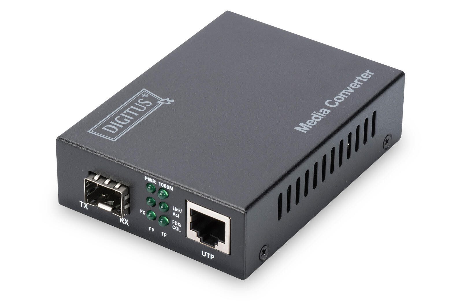 Digitus PC-Lüfter Hub Gigabit Medienkonverter, RJ45 / SFP