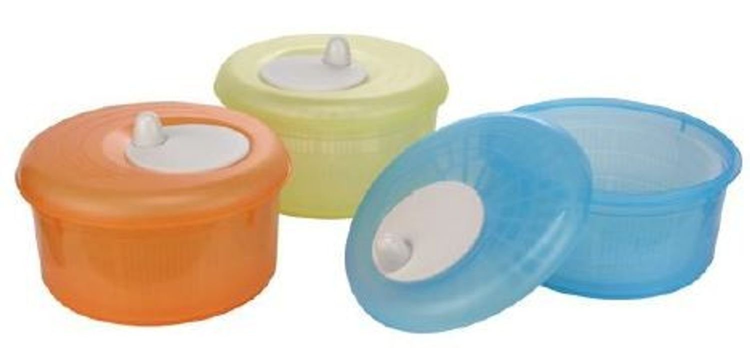 Salatschleuder Salatschleuder 24 cm 4 Liter gelb