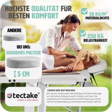 tectake Massageliege Freddi (Set, 1-St., mit Tragetasche)