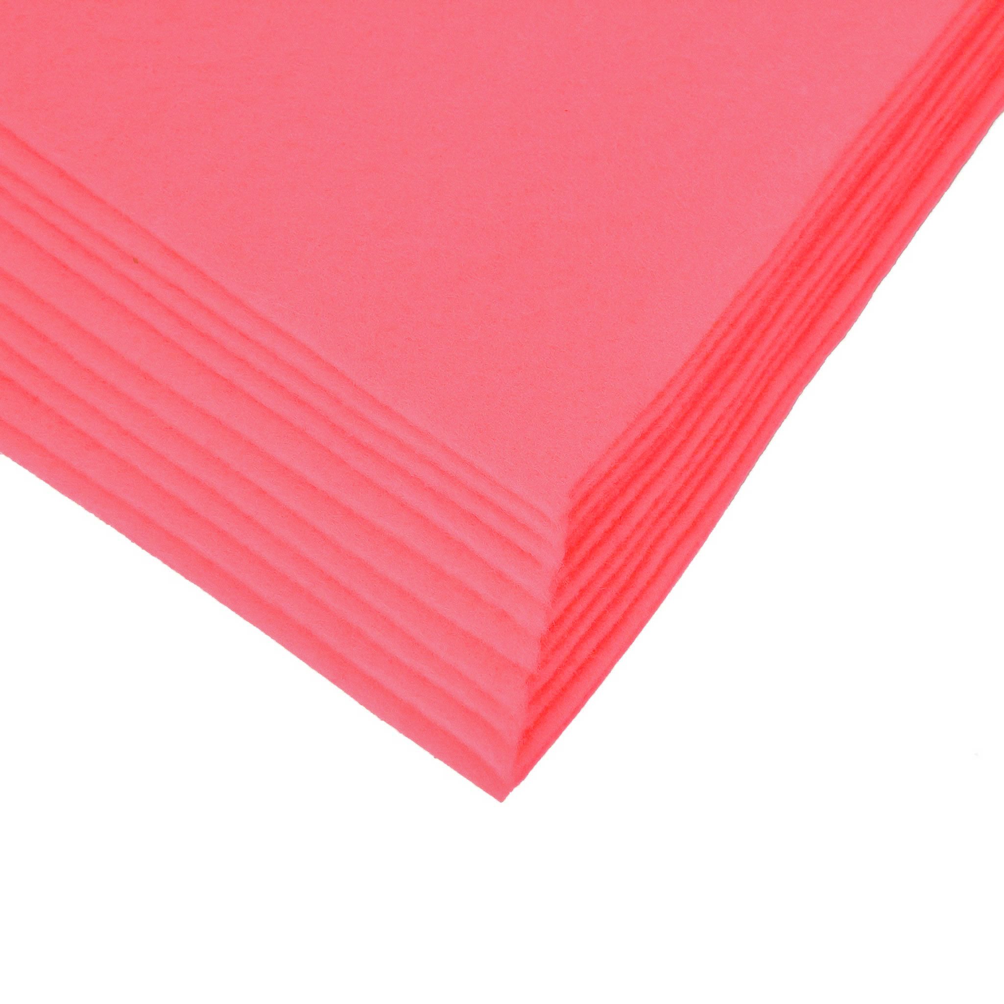 maDDma Bastelfilz Bastelfilz Bögen 10er-Pack Filz A4 Stärke 1,5-2mm Filzplatte, pink