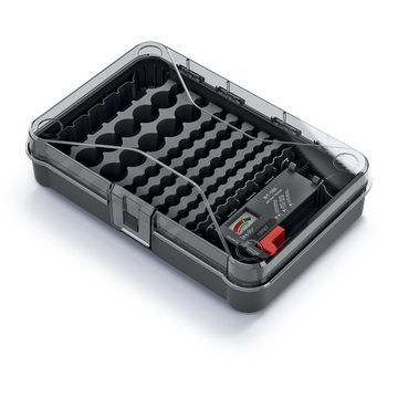 Kistenberg Aufbewahrungsbox KBBT, Batterie-Organizer mit Batterietester Batteriebox