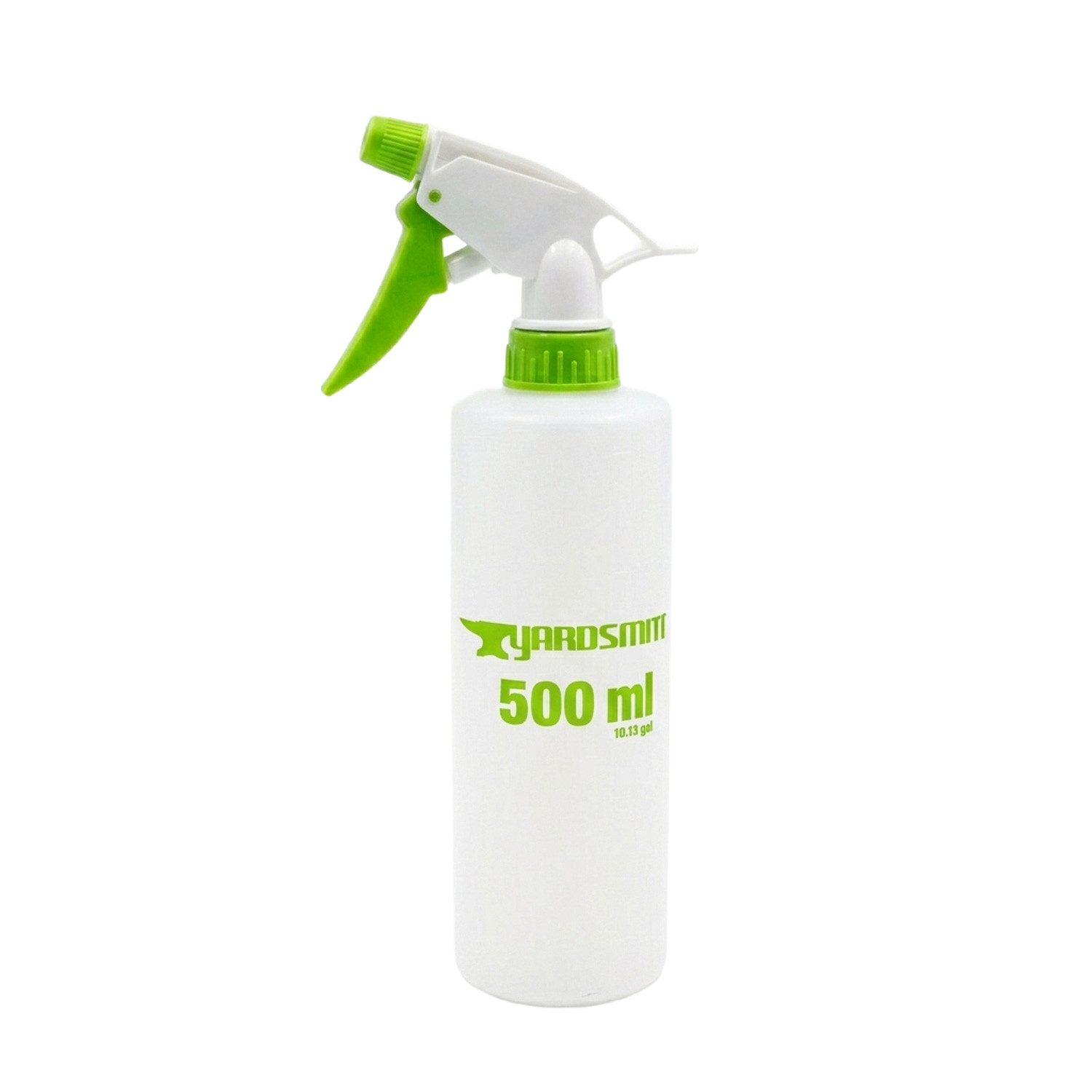 B&S Sprühflasche Sprühflasche 500ml Weiß-Grün Handsprüher verstellbar, Verstellbare Düse, ergonomisches Design
