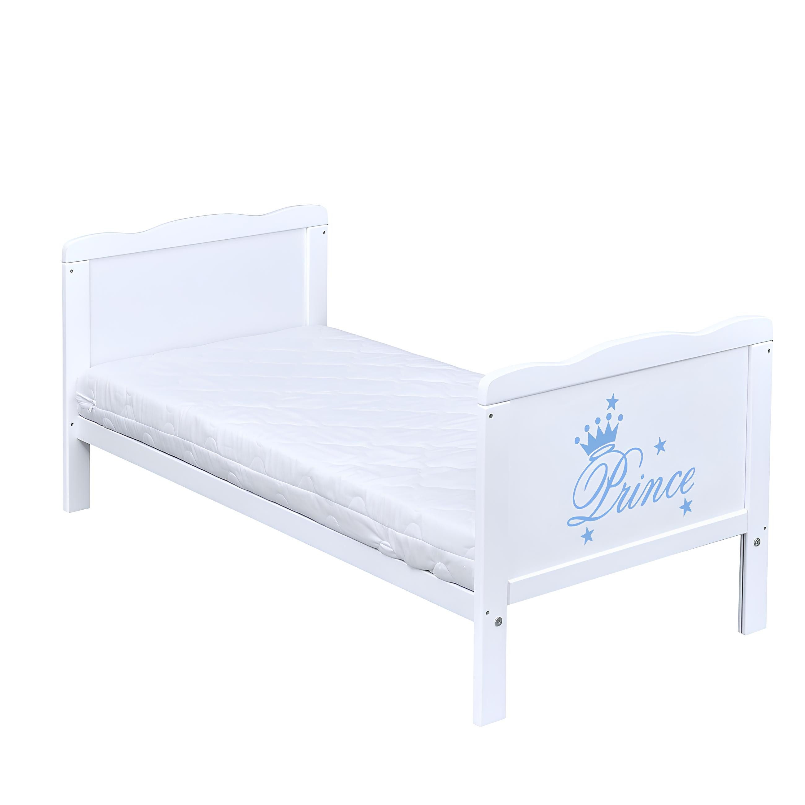 Baby-Delux Komplettbett Babybett Natalie Prince Komplettset, 10-tlg., Kinderbett 70x140 cm weiß, Bettset verschiedene Designs