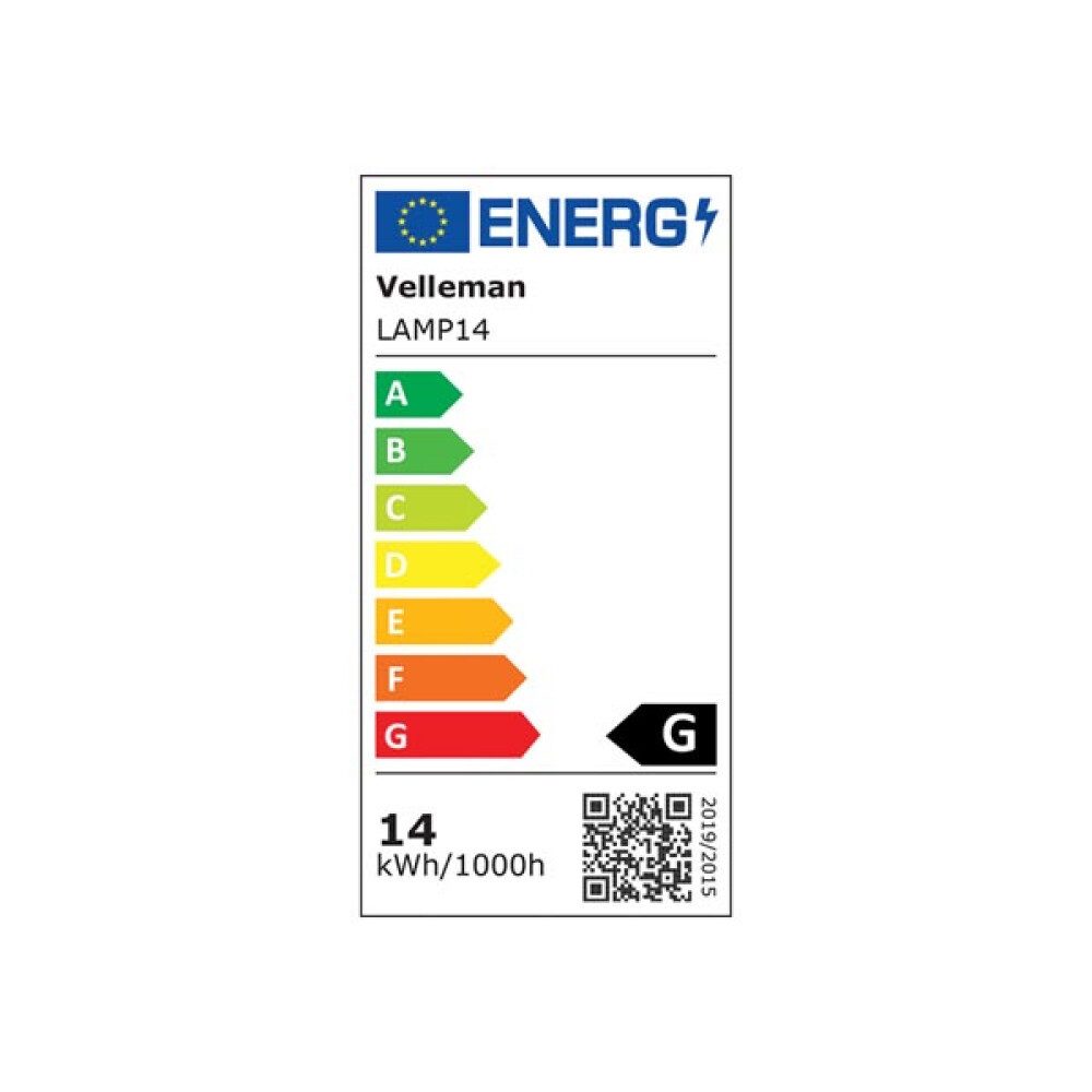 Velleman Tischleuchte Velleman Schreibtischlampe Verstellbar - 3 x 14 W - 2700 lumen - Weiß