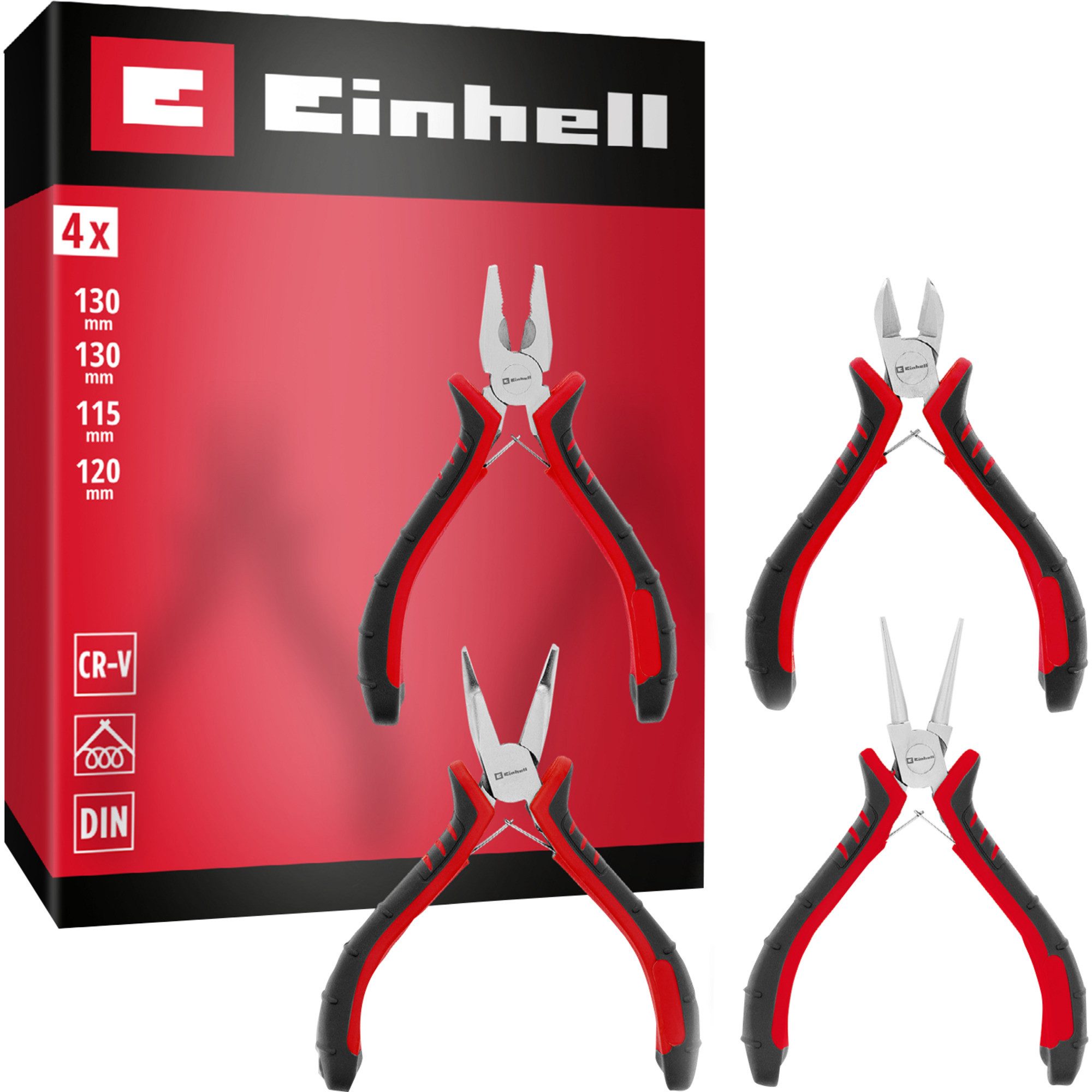 Einhell Zangenset EINHELL Elektronikzangen-Set, 4-teilig
