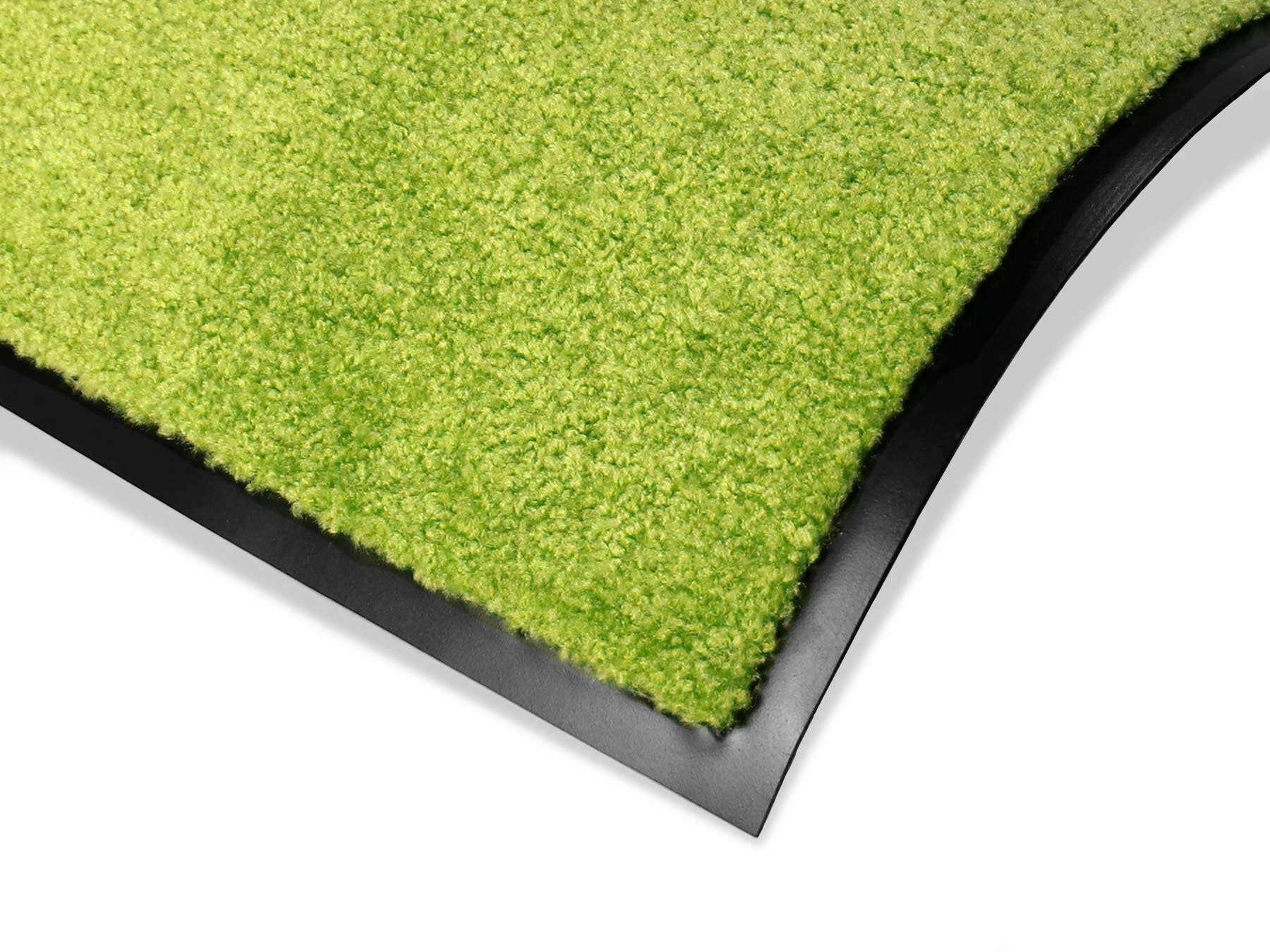 8 PRO, rechteckig, Fußmatte grün waschbar CLEAN UV-beständig, Primaflor-Ideen in Uni-Farben, Höhe: Textil, Schmutzfangmatte, mm, Schmutzfangmatte