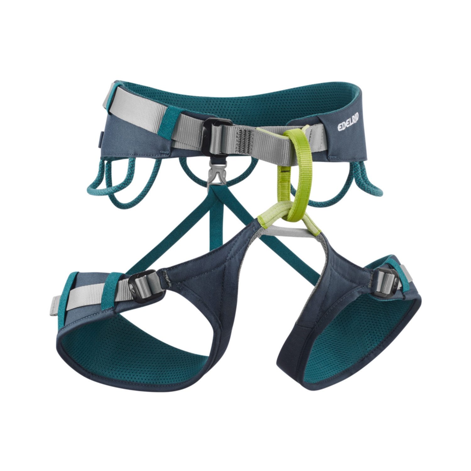 Edelrid Klettergurt Jay IV, Zentrierbares Hüftpolster, verstellbare Beinschlaufen, nachhaltig