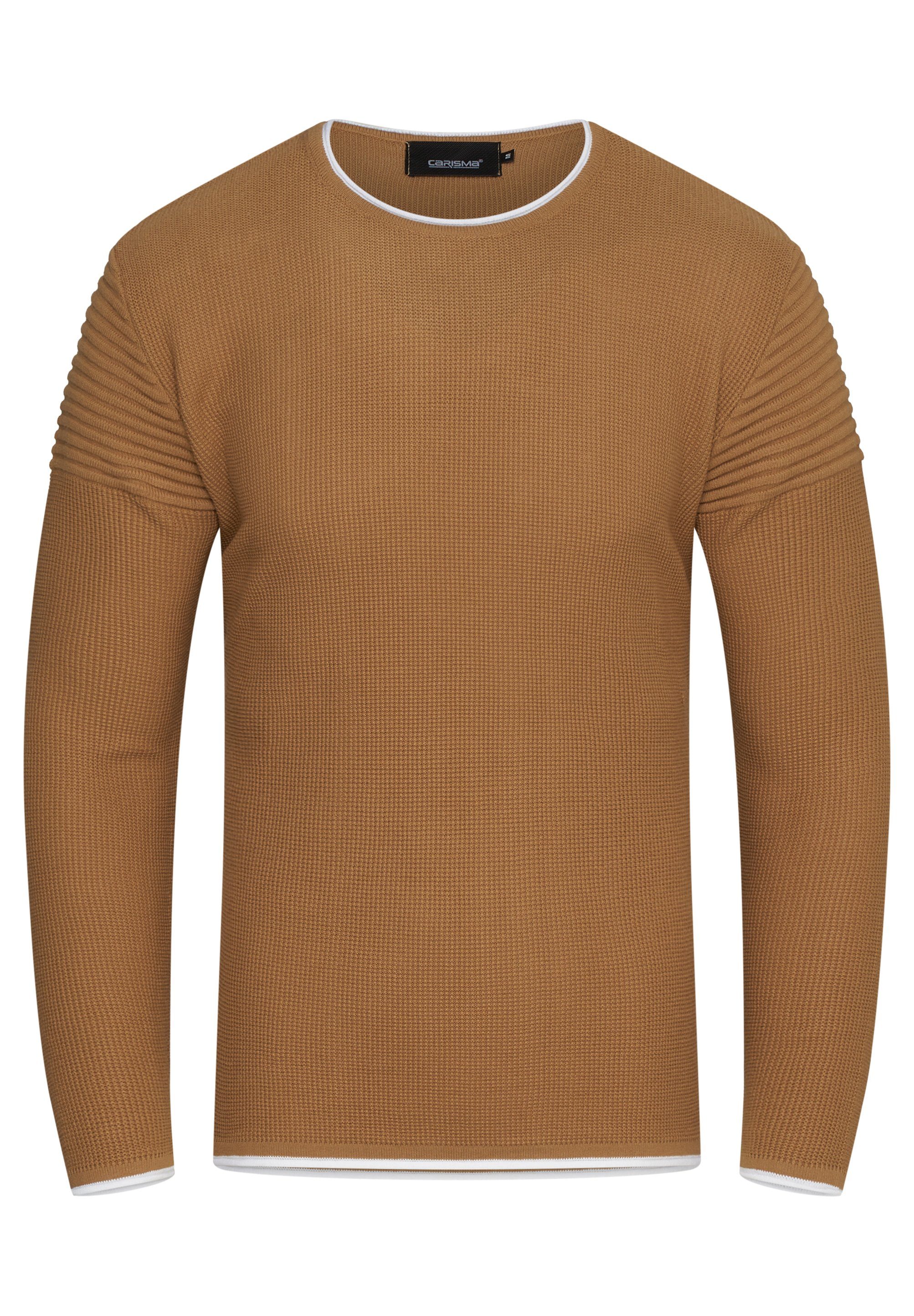 CARISMA Strickpullover CRFLORO Feinstrick Camel