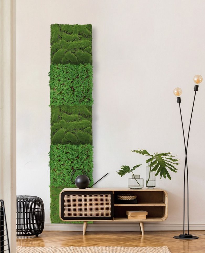 Thumbnail - JANGAL 3D Wandpaneel Modular Wall Akustikpaneel, Die Holz- und Steinoberflächen sind aus Echtholz- und Echtsteinfurnier