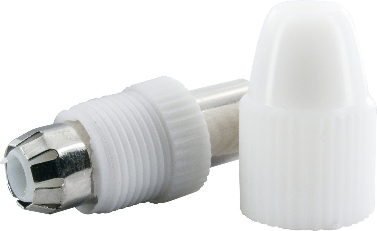Schwaiger Koaxial Buchse KST21 532 weiß, 1Stk. Strom-Adapterkabel