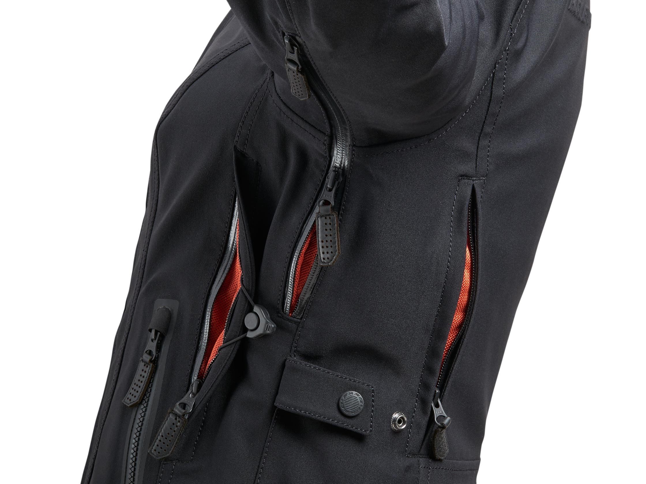 HARLEY-DAVIDSON Bikerjacke Damen Motorradjacke Triple Vent System Wasserdicht Protektoren Belüftet, Protektoren, Wasserdicht, Winddicht