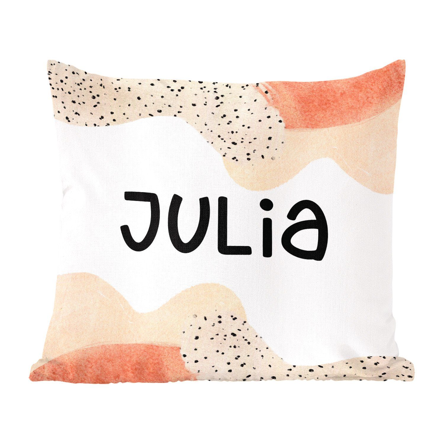- - Julia Sofakissen Füllung Schlafzimmer, mit Wohzimmer, Zierkissen Pastell für Mädchen, Deko, MuchoWow Dekokissen