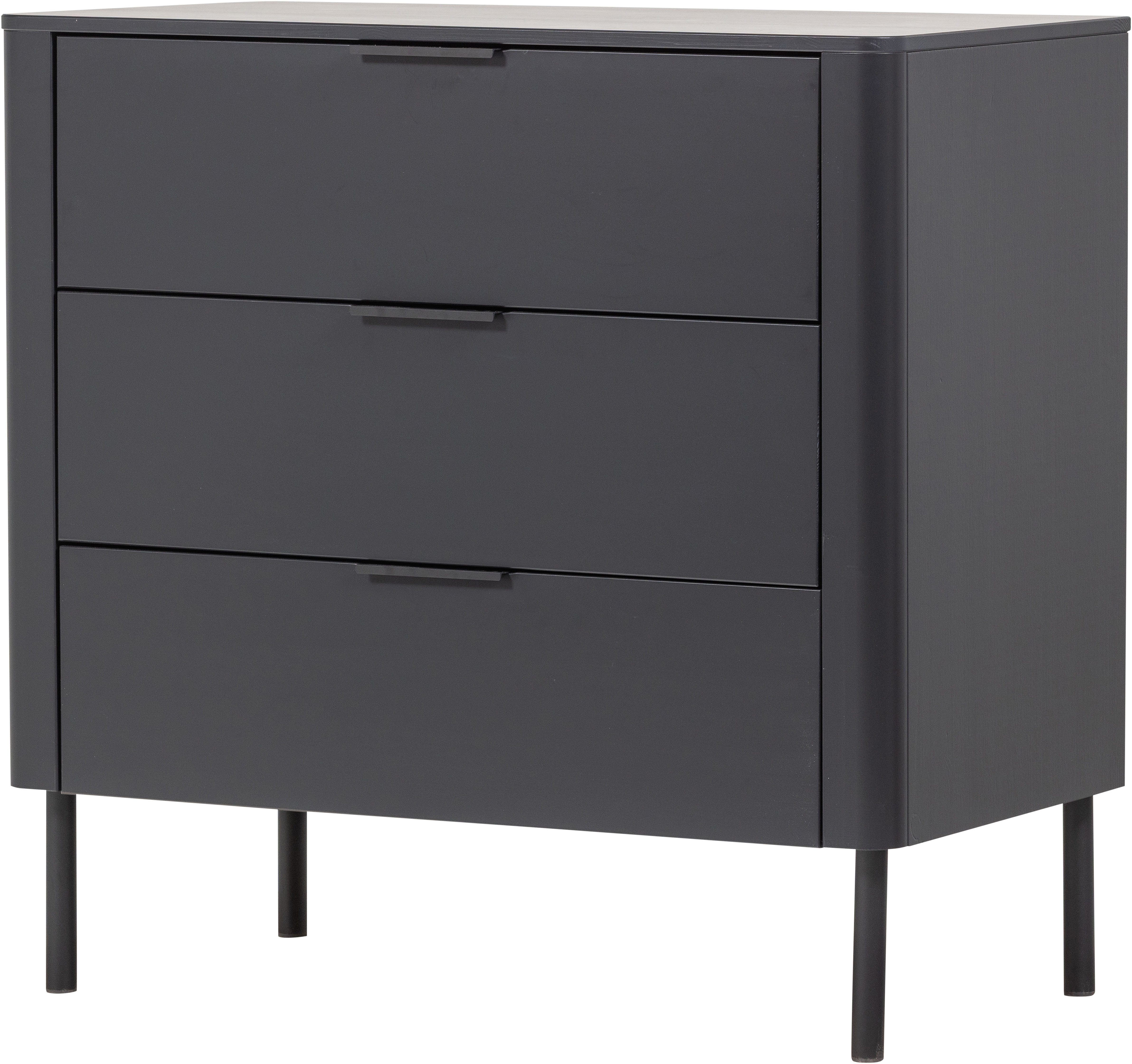 WOOOD Sideboard Gunnar FSC®-Mix Massivkiefer mit Dämpfung Funktion, 94 x 52 x 93 cm, Tragkraft 15 kg pro Schublade, einfach zu montieren,sichtbare Maserung