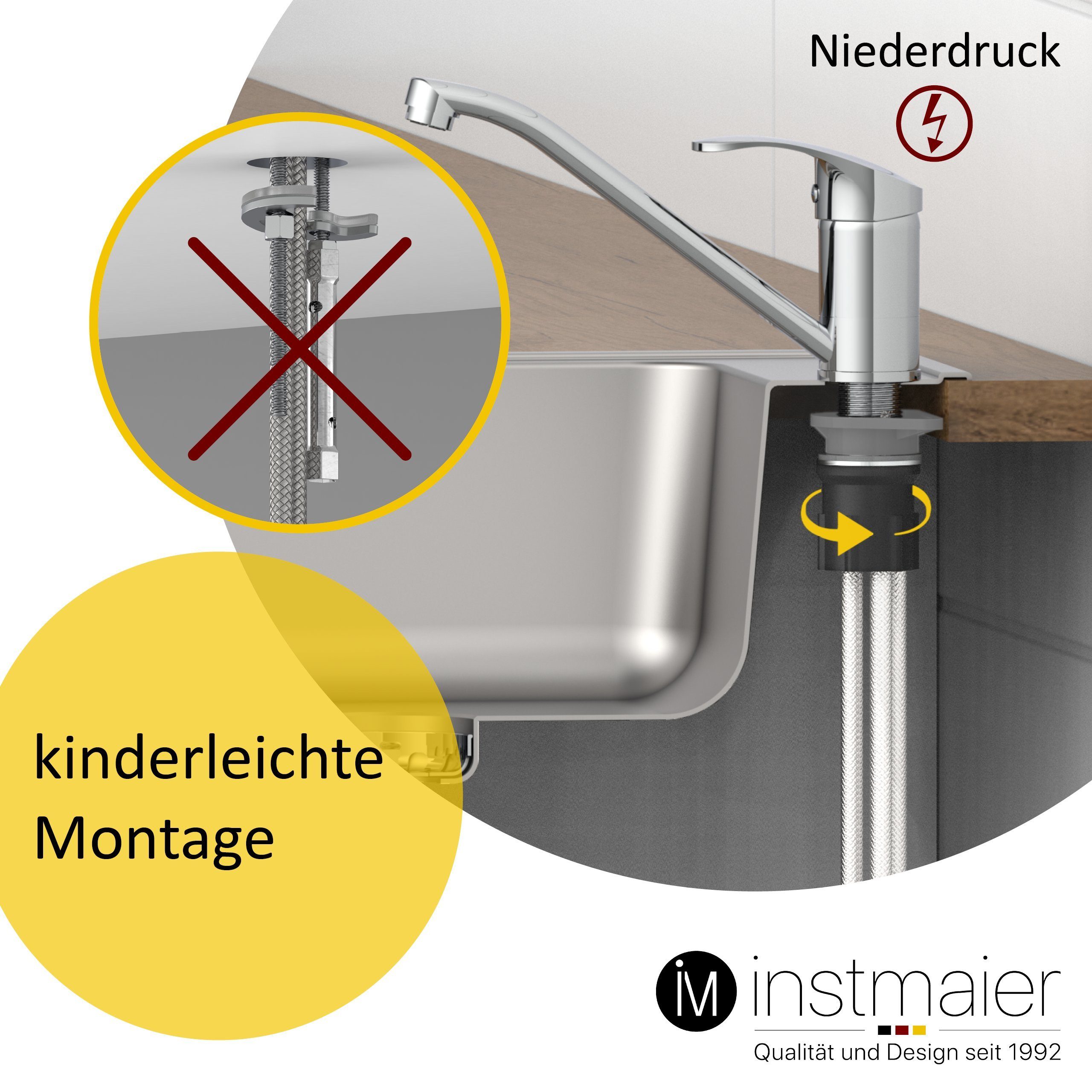 instmaier Spültischarmatur K1 Wasserhahn für Küche, günstig online kaufen