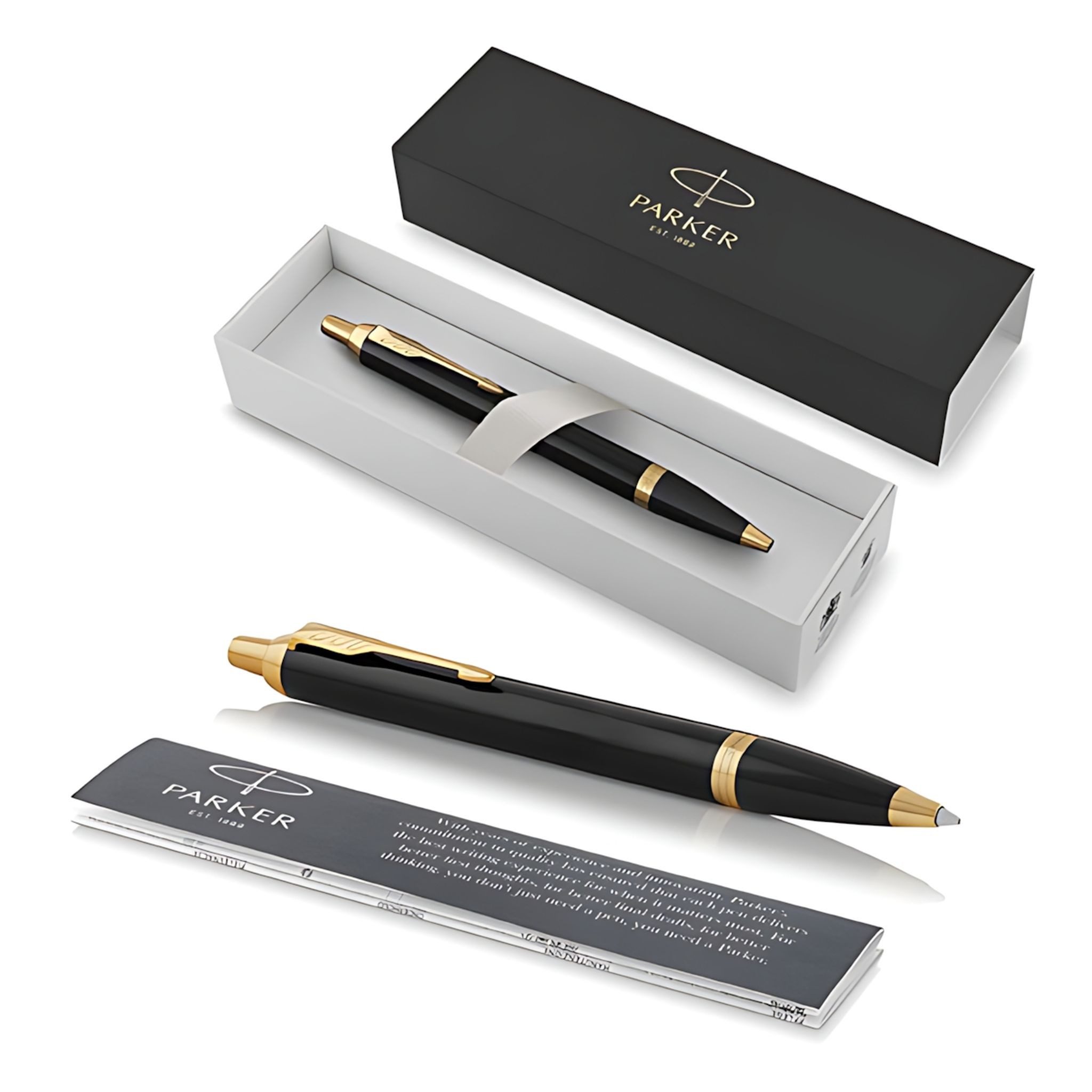 Parker Tintenroller PARKER IM Black Lacquer G.C. M Blau