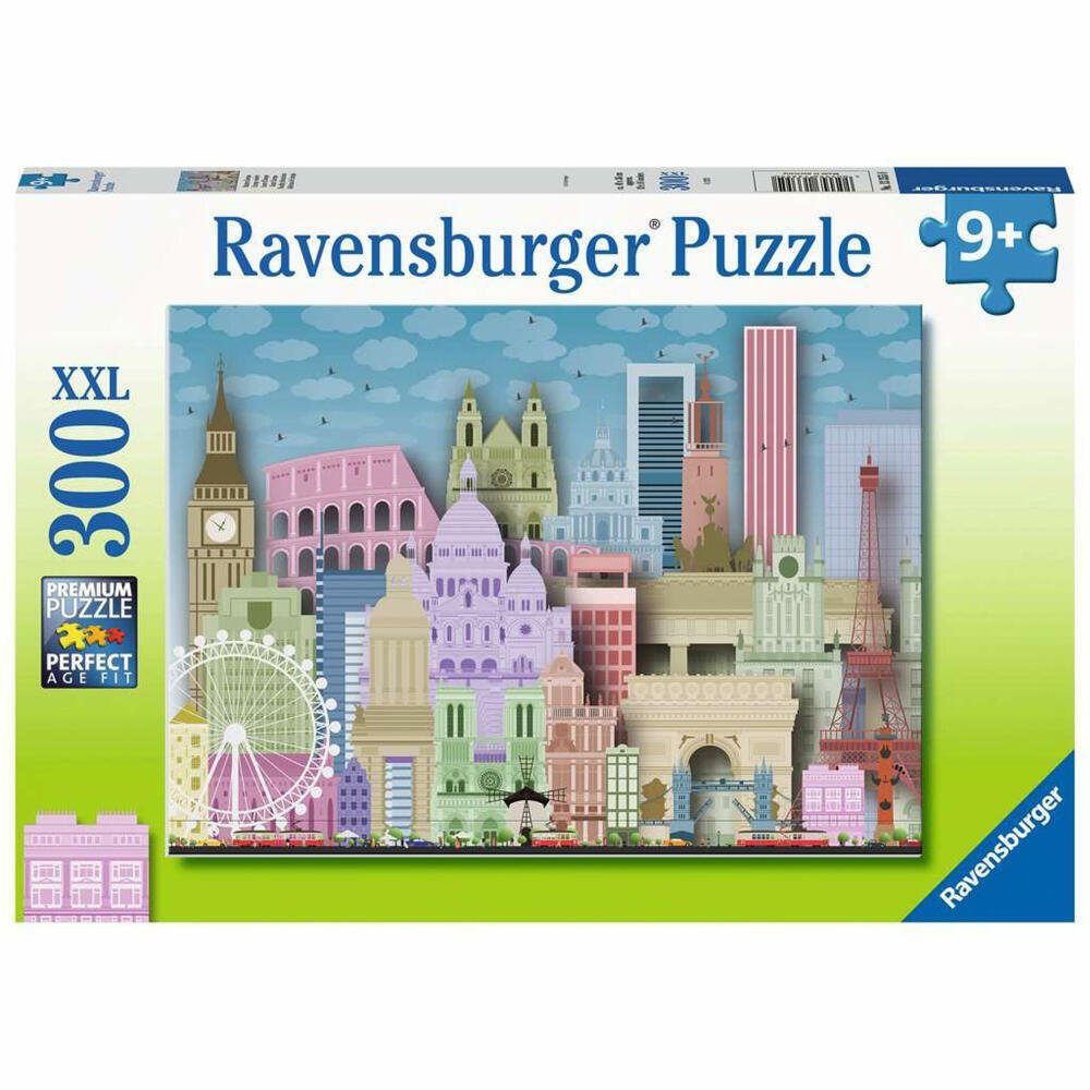 Ravensburger Puzzle Buntes Europa 300 Teile XXL, 300 Puzzleteile