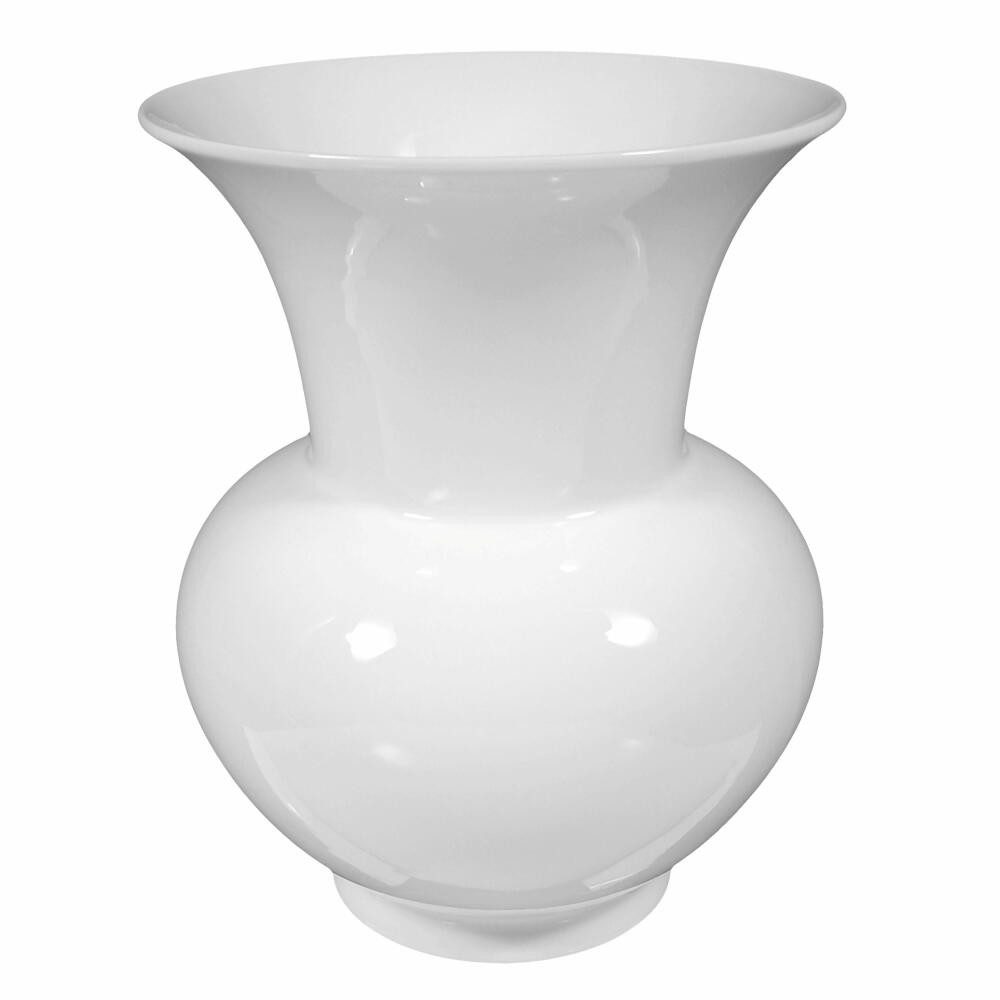 Königlich Tettau Dekovase T.Atelier 1961 Weiß H 22.6 cm