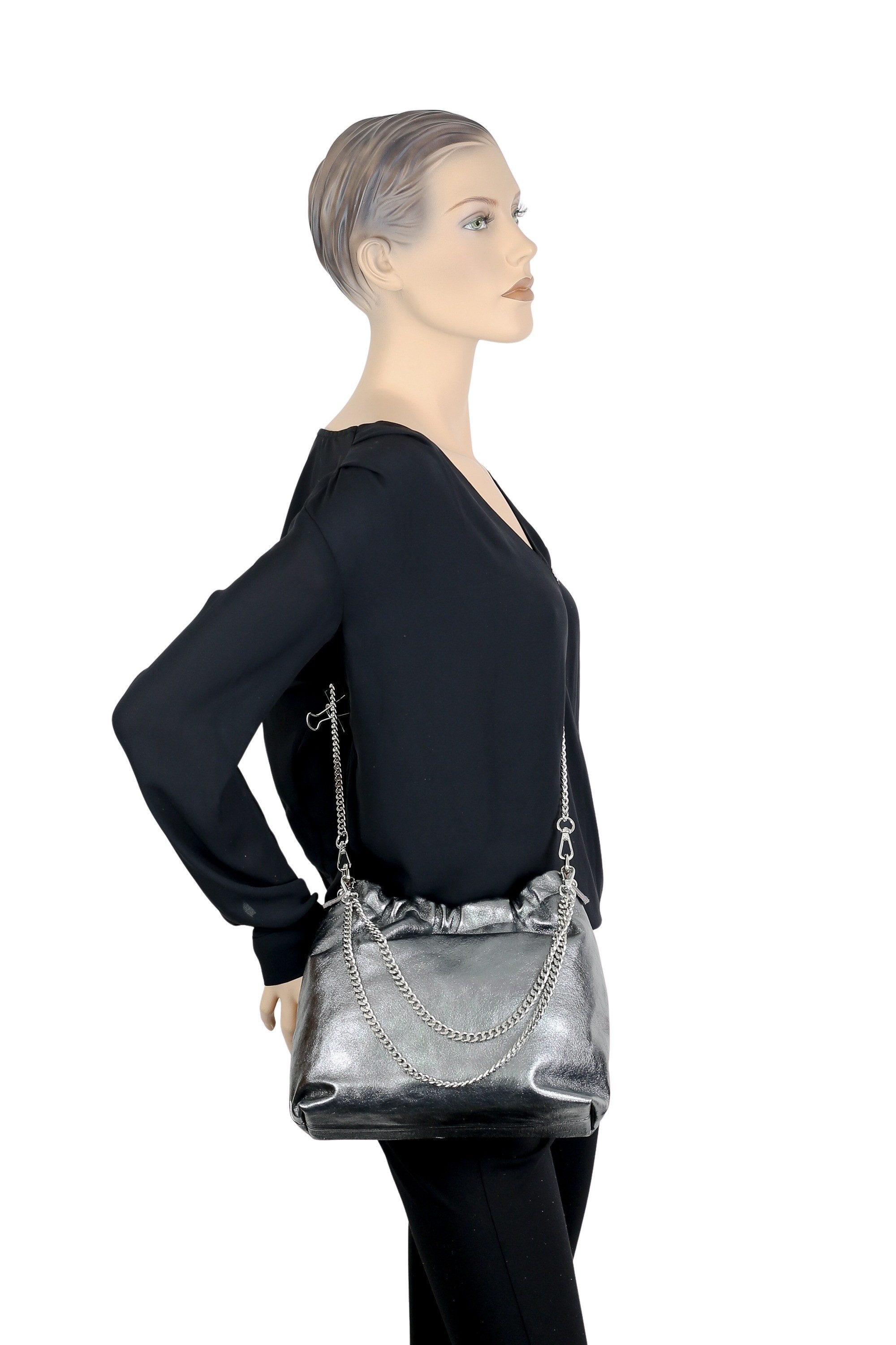 COLLEZIONE ALESSANDRO Umhängetasche Chicca, aus echtem Leder, Umhängebeutel