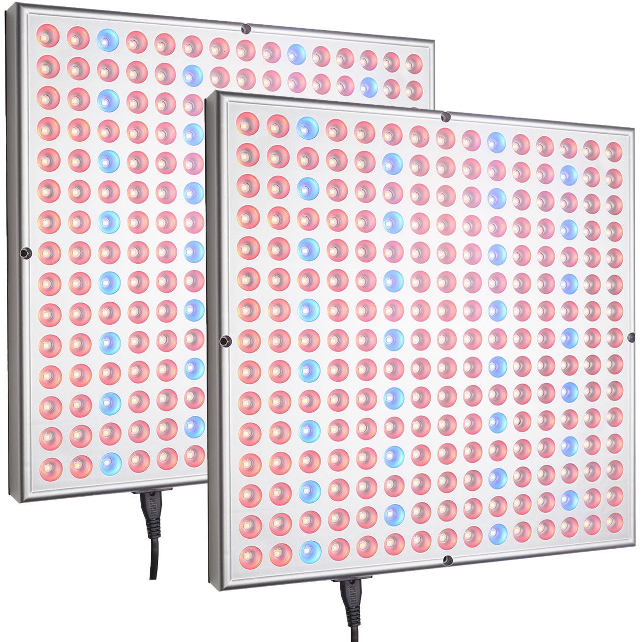Casativo Pflanzenlampe Pflanzen-Wachstumslampe mit 225 LEDs 250 Lumen 14W 300x300x35mm, LEDs, Beleuchtungsstärke 500 Lux, 250 Lumen, Dauer 30.000 Stunden