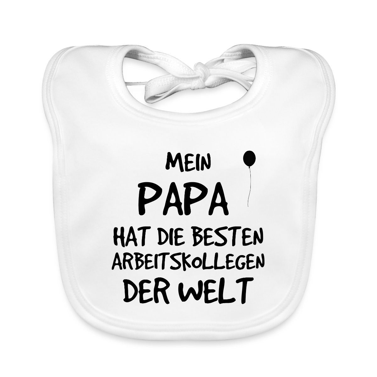 Spreadshirt Слюнявчики Mein Papa Hat Beste Kollegen Geschenk Geburt Baby Bio-Lätzchen, (1-St)