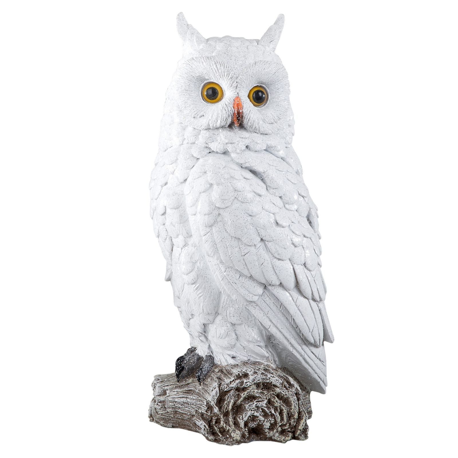 formano Dekofigur formano Schneeeule aus Kunststein, handbemalt, 37 cm