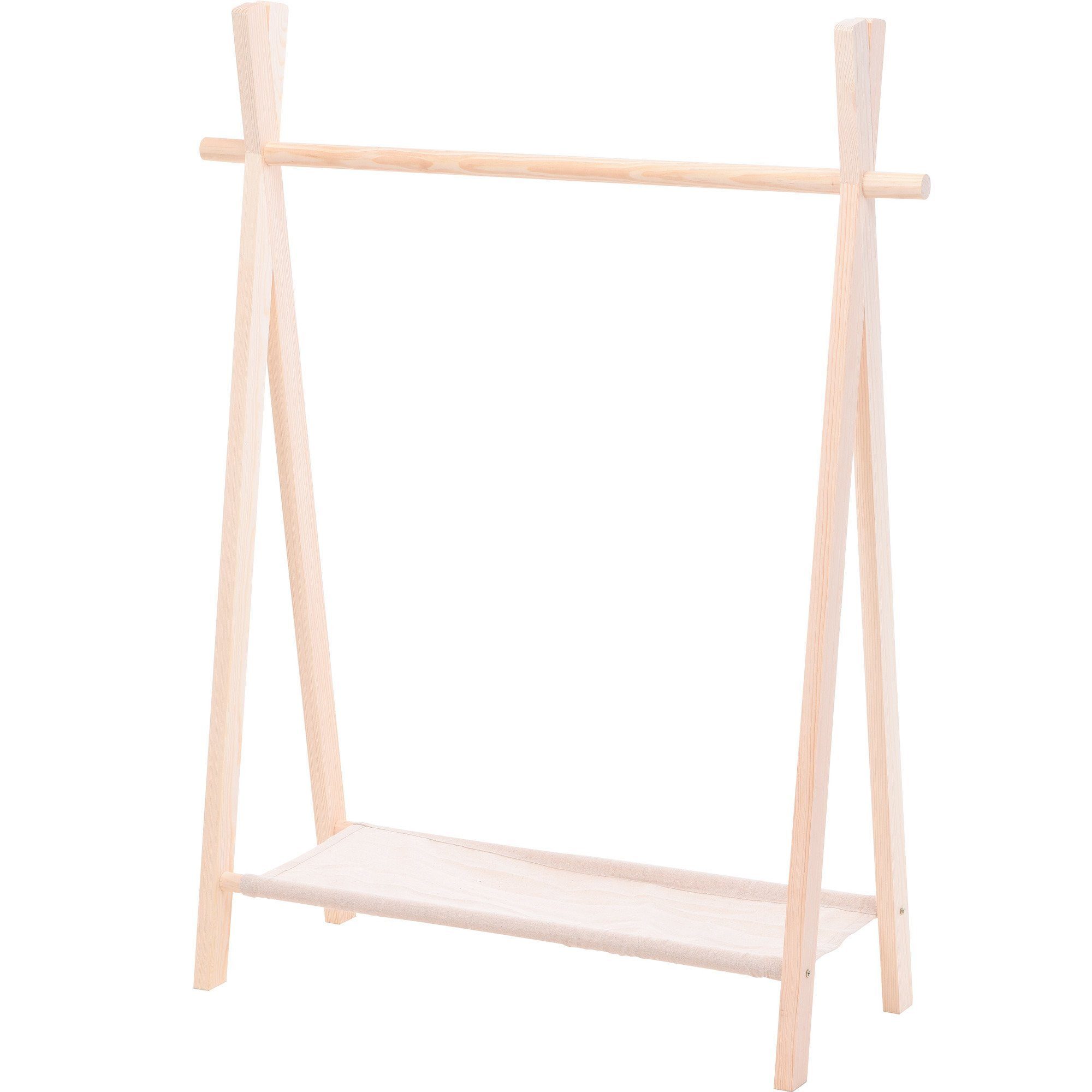 Home & styling collection Garderobenhaken Kinder-Kleiderbügel, 80 x 30 x 100 cm, Holz - Home Styling Collection